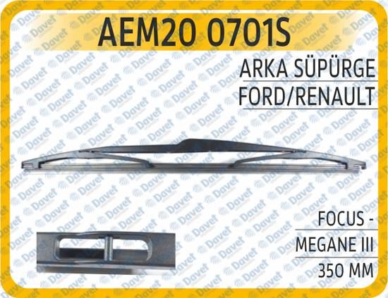 AEM 200701S Arka Silecek Supurgesi 350 Mm Focus - Megane Iii